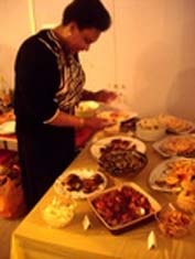 Photograph of a good selection of food at the festival